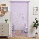 Purple 2 Pack Sparkle String Door Curtains 100x200cm Glitter Sequin Tassel Room Divider for Australian Home Decor and Parties