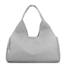 Grey Large Capacity Travel Duffel Bag - Lightweight Sports Gym Bag with Dry Wet Separation for Weekend Getaways and Business Trips