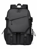 Black Professional Business and Travel Backpack | Large Capacity 15.6 Inch Laptop Compartment | Water-Resistant Functional Design