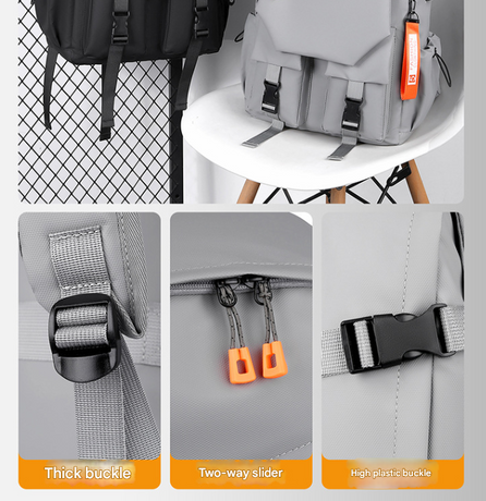 Black Professional Business and Travel Backpack | Large Capacity 15.6 Inch Laptop Compartment | Water-Resistant Functional Design