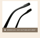 Black Retro Double Bridge Square Frame Polarized Sunglasses - Driving Sun Protection Eyewear