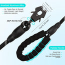 Purple High Strength Nylon Rope Dog Leash | 1.5M Heavy Duty Lead with Anodized Frog Clip | Padded Comfort Handle for Training