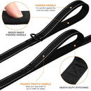 Orange 2.5 Meter Heavy Duty Reflective Dog Leash | Double Padded Traffic Handle | Anti-Chafe Tightly Woven Nylon for Large Dogs