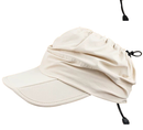 Beige Outdoor Quick Dry Sun Hat - Foldable Visor Cap - UV Protection - 55-58cm
