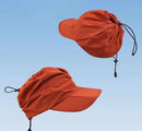 Beige Outdoor Quick Dry Sun Hat - Foldable Visor Cap - UV Protection - 55-58cm