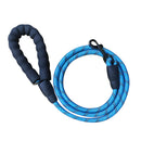 Light Blue 1.5m Heavy Duty Reflective Dog Leash | Soft Padded Handle | Thickened 1.3cm Climbing Rope Lead for Medium to Large Dogs