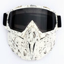 Teardrop Frame Gray Sheet Full-Face Snow Goggles with Mirror Lens - Ultimate Protection and Comfort