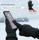 XL Pink Warm Windproof Touchscreen Gloves - Anti-Slip Grip for Winter Cycling & Outdoor Sports