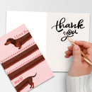 10-Pack Adorable Dachshund Valentine's Day Greeting Cards with Red Envelopes | Funny Long Dog I Love You Anniversary Cards