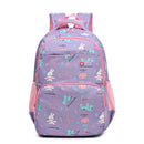 Purple Premium Large Capacity Cute Cartoon Student Backpack | Multi-Layered Casual School Bag | Ergonomic Travel Daypack for Kids 46cm