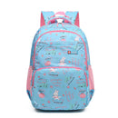 Blue Premium Large Capacity Cute Cartoon Student Backpack | Multi-Layered Casual School Bag | Ergonomic Travel Daypack for Kids 46cm