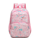 Pink Premium Large Capacity Cute Cartoon Student Backpack | Multi-Layered Casual School Bag | Ergonomic Travel Daypack for Kids 46cm