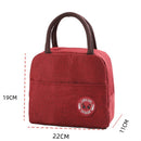 Red Portable Insulated Lunch Bag for Kids & Adults | Cute Panda Thermal Bento Tote | Lightweight Water-Resistant Meal Prep Bag