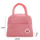 Pink Portable Insulated Lunch Bag for Kids & Adults | Cute Panda Thermal Bento Tote | Lightweight Water-Resistant Meal Prep Bag