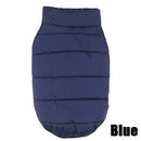XS Navy Blue Premium Fleece-Lined Pet Winter Vest | Thickened Padded Dog and Cat Coat | Warm Windproof Outdoor Jacket