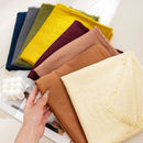 Beige Cotton and linen scarves - Elegant, solid-color, lightweight shawls, soft and comfortable, suitable for pairing with various outfits.