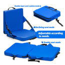 Blue Portable Foldable Outdoor Seat – Multi-Functional Stadium & Boat Chair with Carry Handle