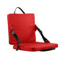 Red Portable Foldable Outdoor Seat – Multi-Functional Stadium & Boat Chair with Carry Handle