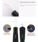Black Dressing Aid Tool – Button & Zipper Assistant for Elderly and People with Limited Mobility