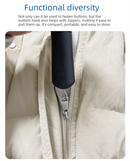 2 Pcs (Black and Grey) Dressing Aid Tool – Button & Zipper Assistant for Elderly and People with Limited Mobility