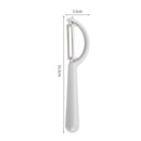 2 Pcs White Multi-Functional Vegetable & Fruit Peeler – Stainless Steel Blade with Ergonomic PP Handle (60g)