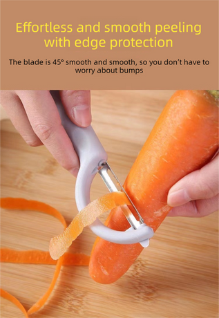 2 Pcs Green Multi-Functional Vegetable & Fruit Peeler – Stainless Steel Blade with Ergonomic PP Handle (60g)