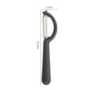 2 Pcs Dark Grey Multi-Functional Vegetable & Fruit Peeler – Stainless Steel Blade with Ergonomic PP Handle (60g)