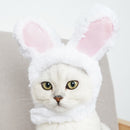 2 Pcs Pink Adorable Bunny Ears Cat Hat – Soft Plush Pet Costume Headband for Cats