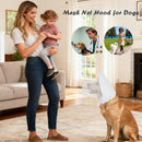 Size S Black Mesh Net Hood for Dogs – Protective Face Cover Against Insects, Debris, and Oral Ingestion