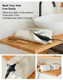 Beige Heat-Resistant Styling Tool Organizer – Compact, Hanging Storage Pouch for Hair Tools