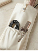 Beige Heat-Resistant Styling Tool Organizer – Compact, Hanging Storage Pouch for Hair Tools