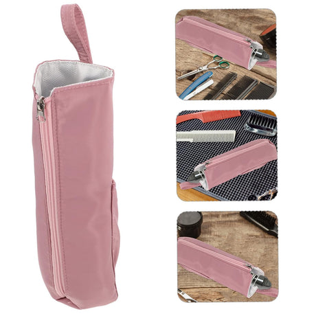 Black Heat-Resistant Styling Tool Organizer – Compact, Hanging Storage Pouch for Hair Tools