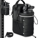 Black Magnetic Water Bottle Holster – Large-Capacity, Crossbody Carry Pouch for Outdoor & Gym Use