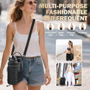 Black Magnetic Water Bottle Holster – Large-Capacity, Crossbody Carry Pouch for Outdoor & Gym Use