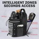 Black Magnetic Water Bottle Holster – Large-Capacity, Crossbody Carry Pouch for Outdoor & Gym Use
