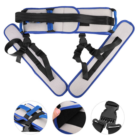 Size S Blue Rehabilitation Support Waist Belt – Gait Assistance & Transfer Aid for Elderly, Post-Stroke, and Mobility-Impaired Users