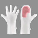 3 Pairs of Pink Brush Gloves Integrated Brush Glove – Multifunctional Cleaning Glove for Kitchen, Dishwashing & Household Tasks