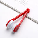 10 Pcs Red Portable Eyeglass Cleaning Clip - Dual-Sided Microfiber Tongs for Safe, Streak-Free Lens Care