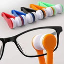 10 Pcs Blue Portable Eyeglass Cleaning Clip - Dual-Sided Microfiber Tongs for Safe, Streak-Free Lens Care