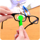 10 Pcs Blue Portable Eyeglass Cleaning Clip - Dual-Sided Microfiber Tongs for Safe, Streak-Free Lens Care