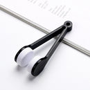 10 Pcs Black Portable Eyeglass Cleaning Clip - Dual-Sided Microfiber Tongs for Safe, Streak-Free Lens Care