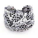 White Polka dot pattern Yoga Headband – Elastic Sweat-Wicking Hairband for Women