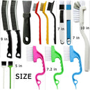 Set C Multi-Use Heavy-Duty Cleaning Brush Set – 12-Piece Hard Bristle Tool Kit for Kitchen, Bathroom & Tight Spaces