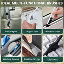 Set A Multi-Use Heavy-Duty Cleaning Brush Set – 14-Piece Hard Bristle Tool Kit for Kitchen, Bathroom & Tight Spaces