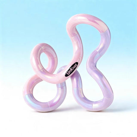Light Purple Thermochromic Twist Toy – Sensory Stress-Relief Fidget Tool (TPU + Thermochromic Gel)