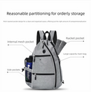 Grey Pickleball Multi-Sport Backpack – Oxford Fabric, Dual-Carry, Smart-Organized