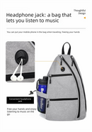 Blue Pickleball Multi-Sport Backpack – Oxford Fabric, Dual-Carry, Smart-Organized