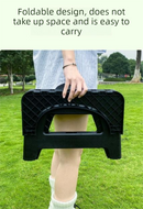 Grey  Large Portable Folding Camping Toilet Stool - Capacity Emergency Potty for Car, Outdoor Travel, and Hiking
