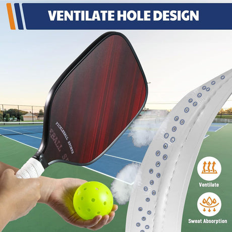 2-Pack White Anti-Slip PU Overgrip Tape for Pickleball, Tennis & Badminton Rackets - Sweat-Absorbing Handle Wrap with Perforated Design