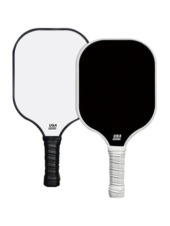 Black Fiberglass Pickleball Paddle Set with Black Neoprene Protective Cover - Lightweight Outdoor Sports Racket for Beginners & Pros